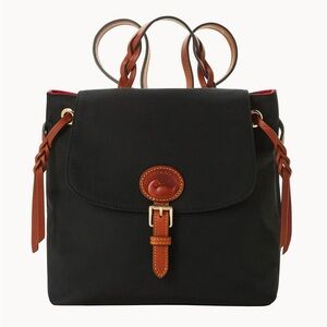 Dooney & Bourke Nylon Flap Backpack black